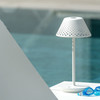 MESH COLLECTION - LED LAMPE DE TABLE BLANC RECHARGEABLE