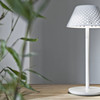 MESH COLLECTION - TAFELLAMP WIT MET BATTERIJ