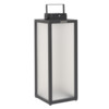 TRADITION Lanterne solaire alu anthracite / verre acrylique depoli / ht. 40 / 300 L