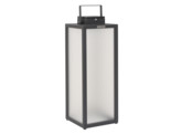 TRADITION Lanterne solaire alu anthracite / verre acrylique depoli / ht. 40 / 300 L