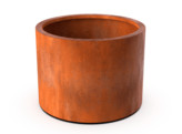 BAC A PLANTES ROND EN CORTEN dia35x100cmH