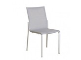 SAGAMORE COLLECTION - CHAISE EMPILABLE ALU BLANC