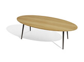 VINT COLLECTION - TABLE BASSE OVALE