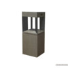 BORNE SOLAIRE TECKALU NOIR A PLANTER H45