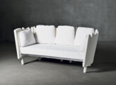 CANISSE SOFA UNICOLOR MET KUSSENSET