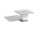 TECKALU COLLECTION TABLE BASSE RECTANGULAIRE LUMINEUSE SOLAIRE BLANC