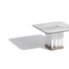 TECKALU COLLECTION TABLE BASSE RECTANGULAIRE LUMINEUSE SOLAIRE BLANC