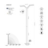 ENVERGURE LAMPADAIRE SOLAIRE 4x500Lm