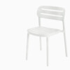 CROISETTE WIT SET VAN 4 STAPELBARE STOELEN