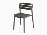 CROISETTE ANTRACIET SET VAN 4 STAPELBARE STOELEN