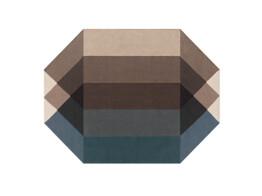 TAPIS D EXTERIEUR GANDIA BLASCO DIAMOND FACET BLUE-BROWN 200x260